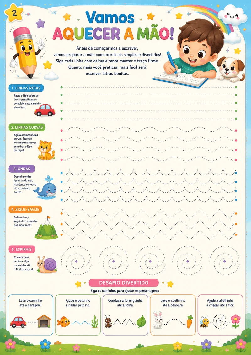 Exercício Infantil - Aquecer a Mão